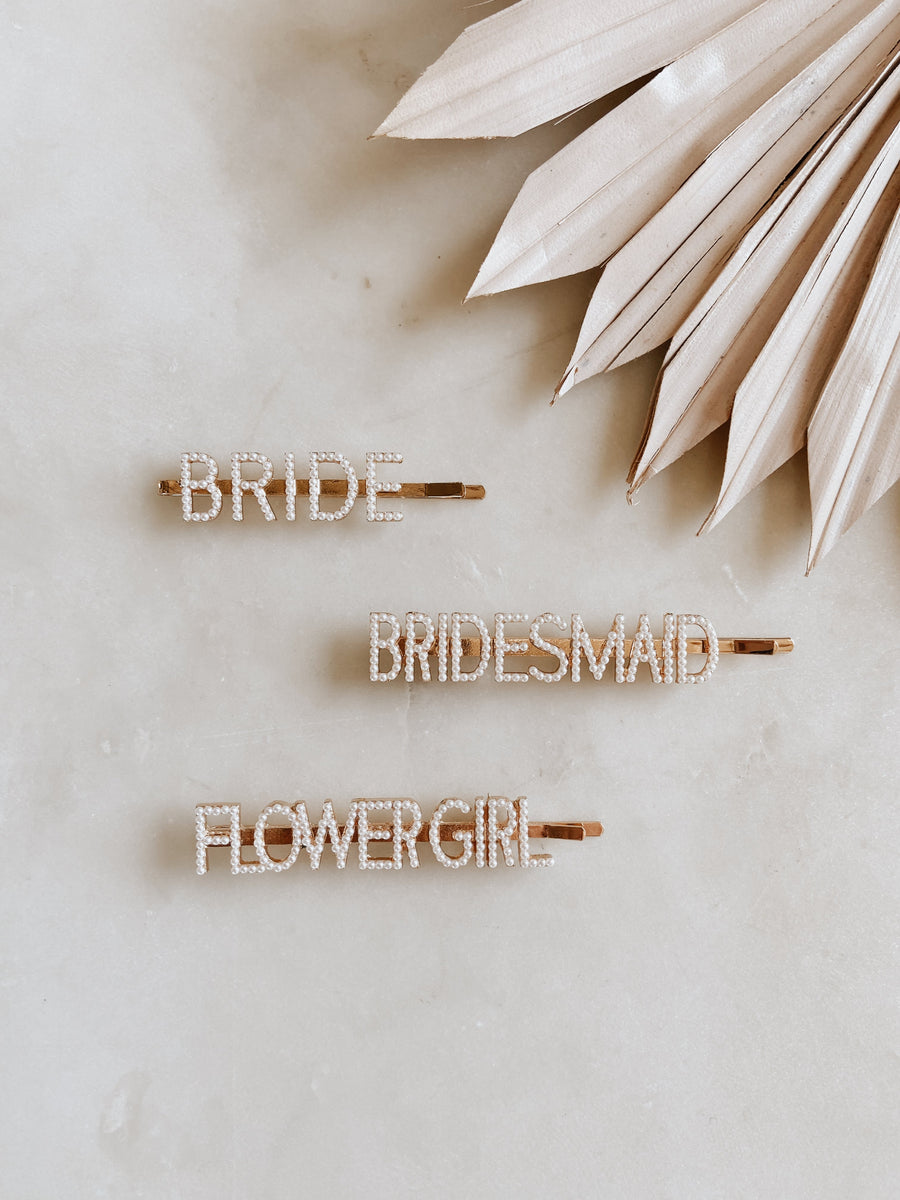 BRIDESMAID Pearl Bobby pin - IN STOCK