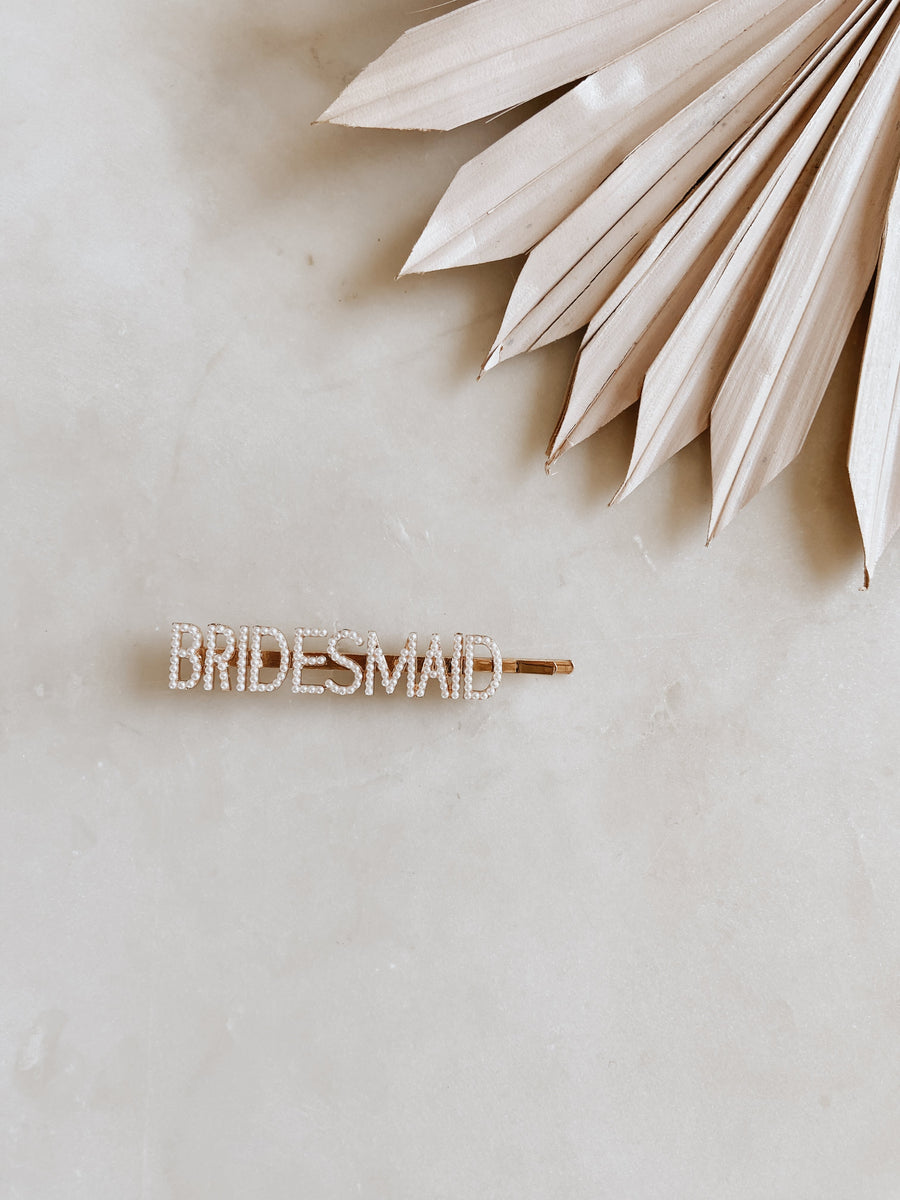 BRIDESMAID Pearl Bobby pin - IN STOCK