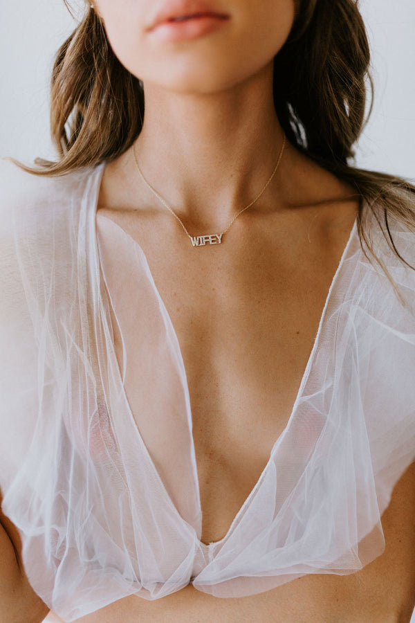 WIFEY Pave Necklace