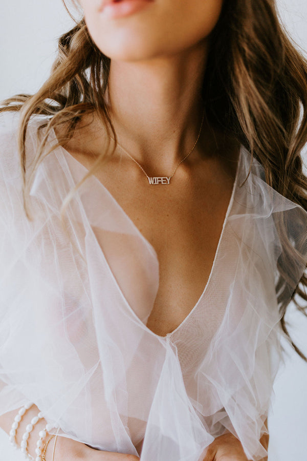 WIFEY Pave Necklace