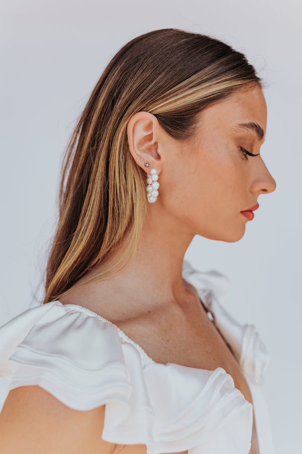 Juno Pearl Hoops